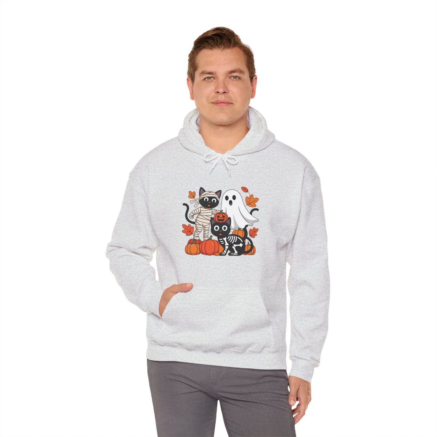 Cozy Pumpkin Cat Hoodie