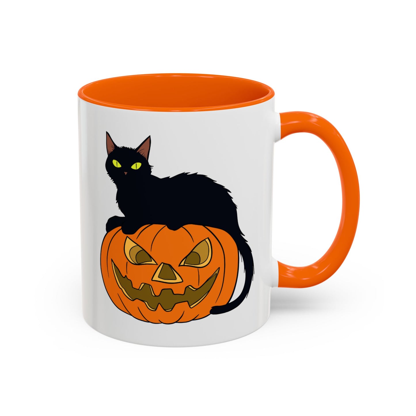 Black Cat Pumpkin Mug