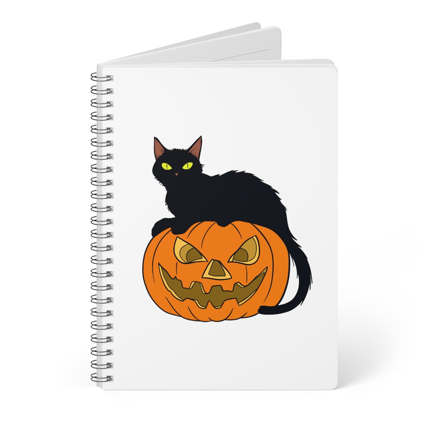 Halloween Cat Pumpkin Notebook