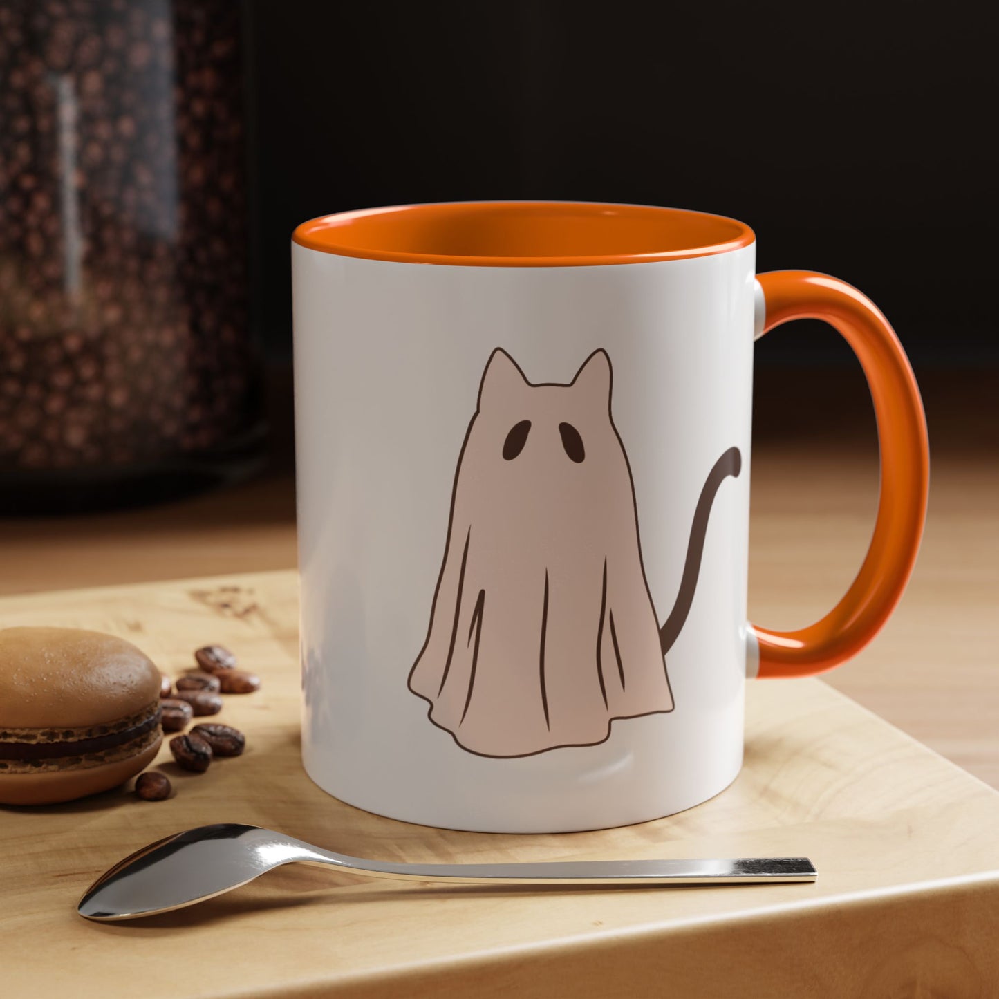 Haunted Cat Ghost Mug