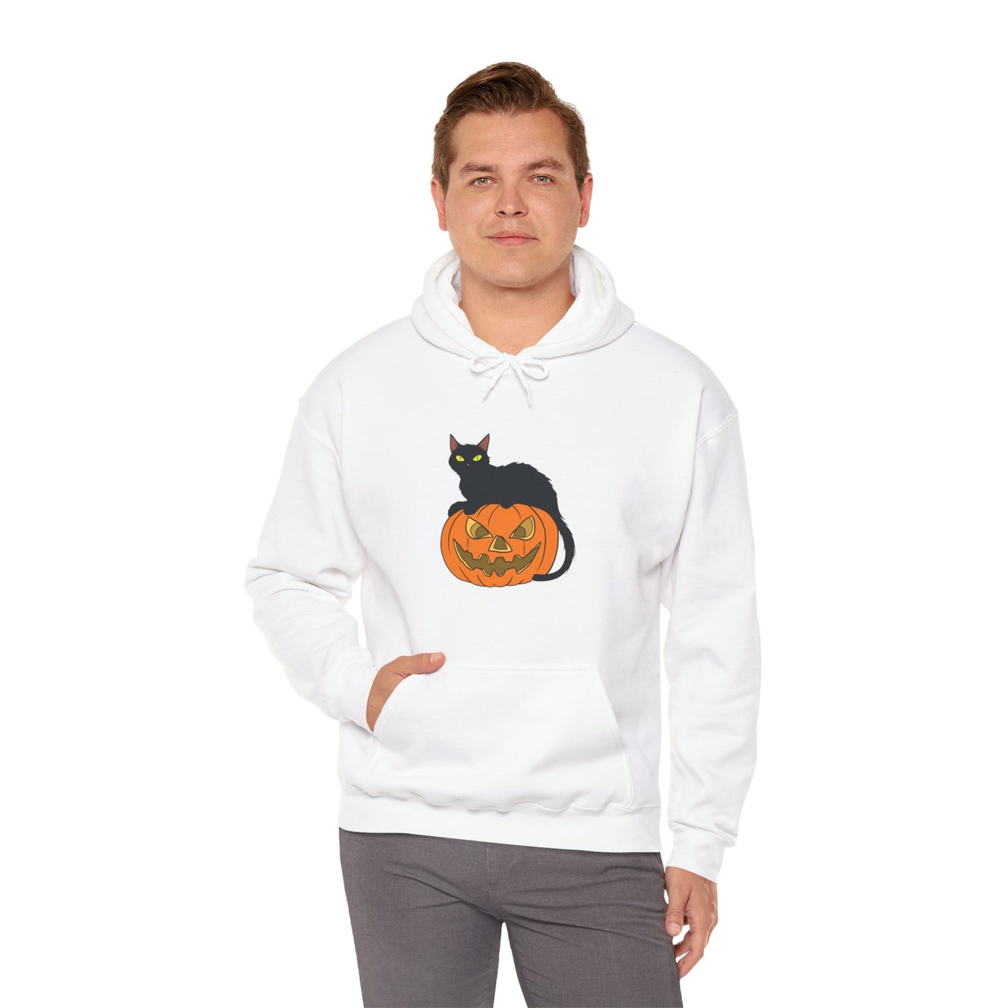 Spooky Pumpkin Cat Hoodie