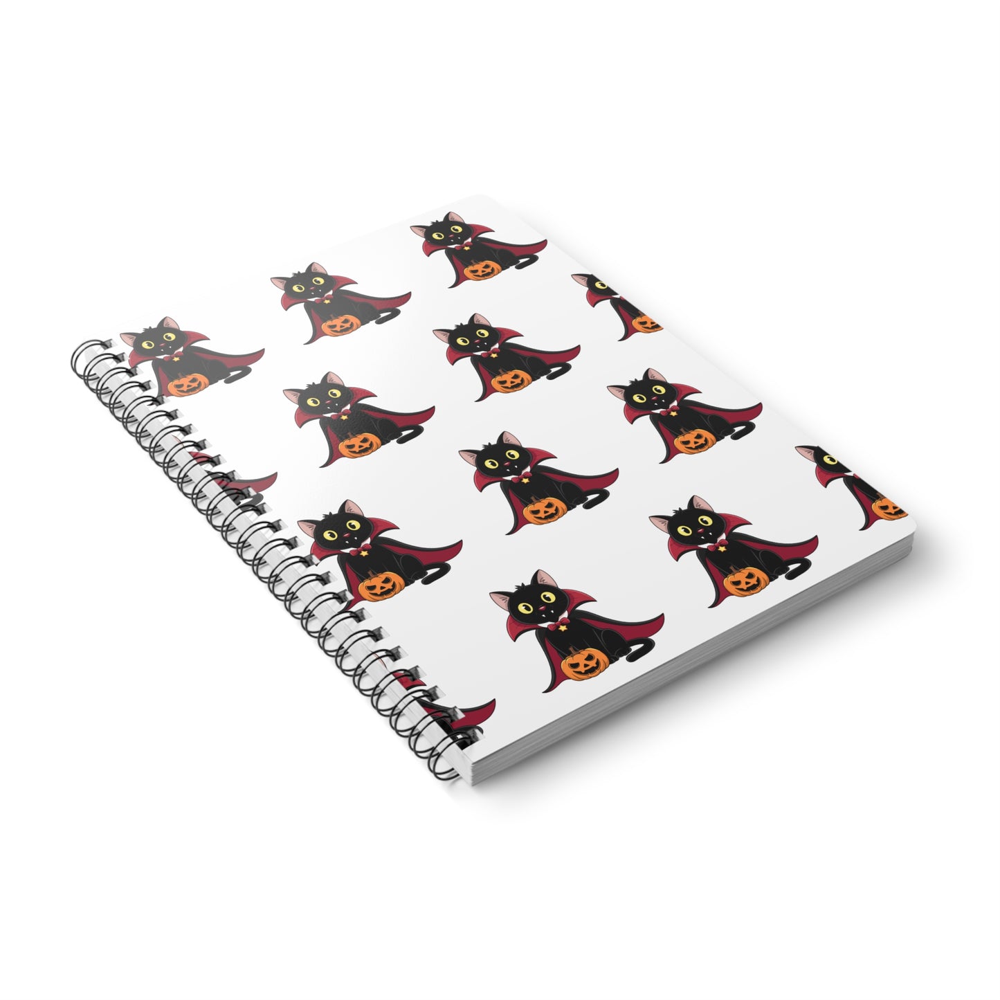 Spooky Vampire Cat Notebook