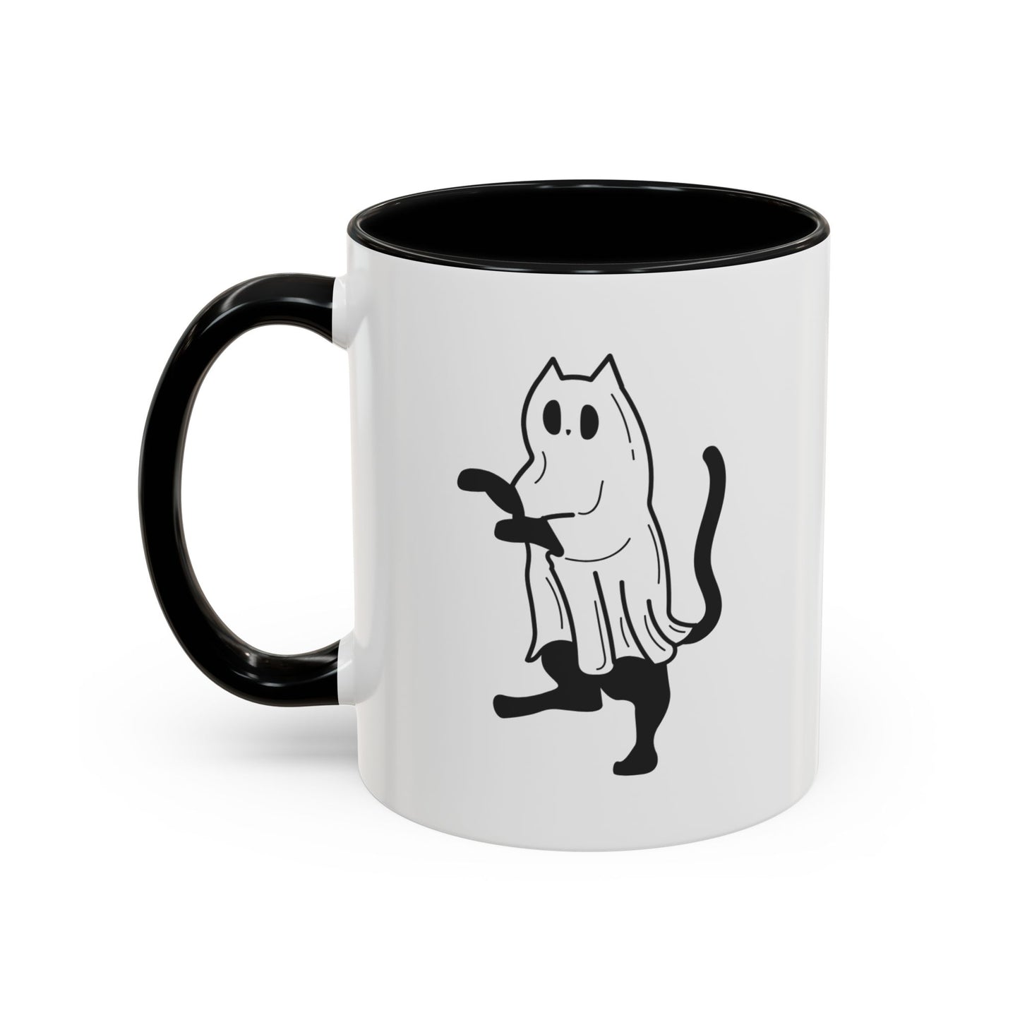 Ghost Cat Halloween Mug