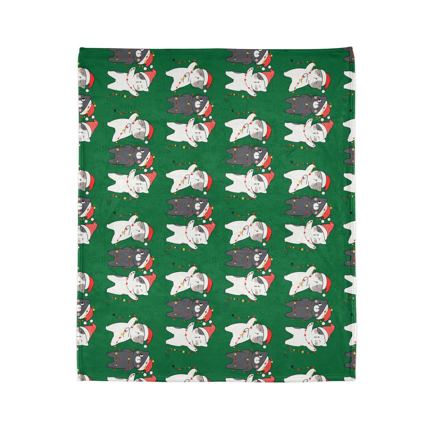 Festive Cat Christmas Blanket