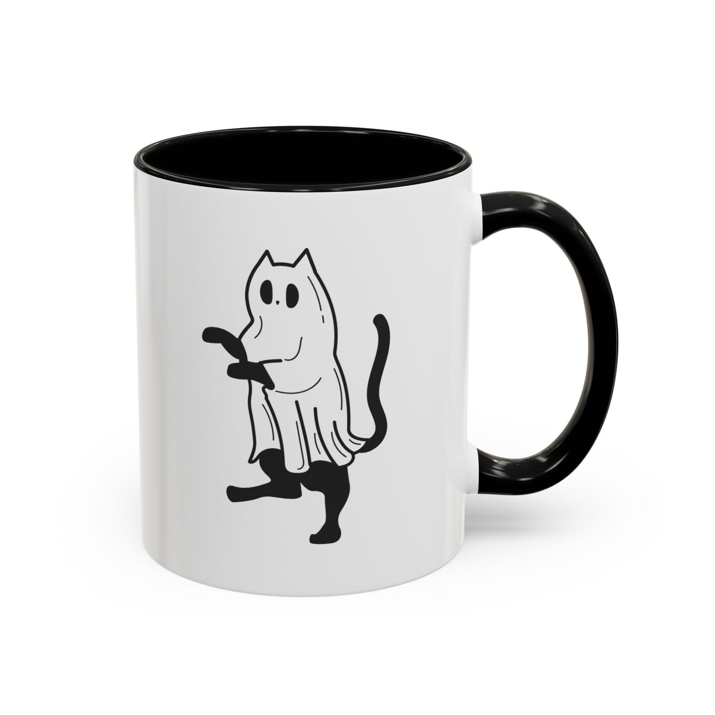 Ghost Cat Halloween Mug