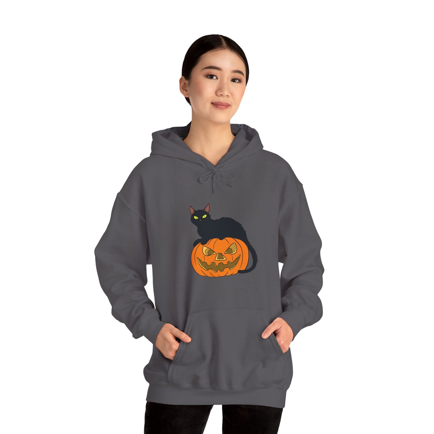 Spooky Pumpkin Cat Hoodie