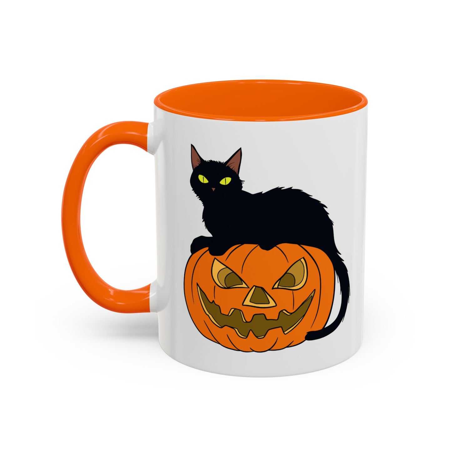 Black Cat Pumpkin Mug