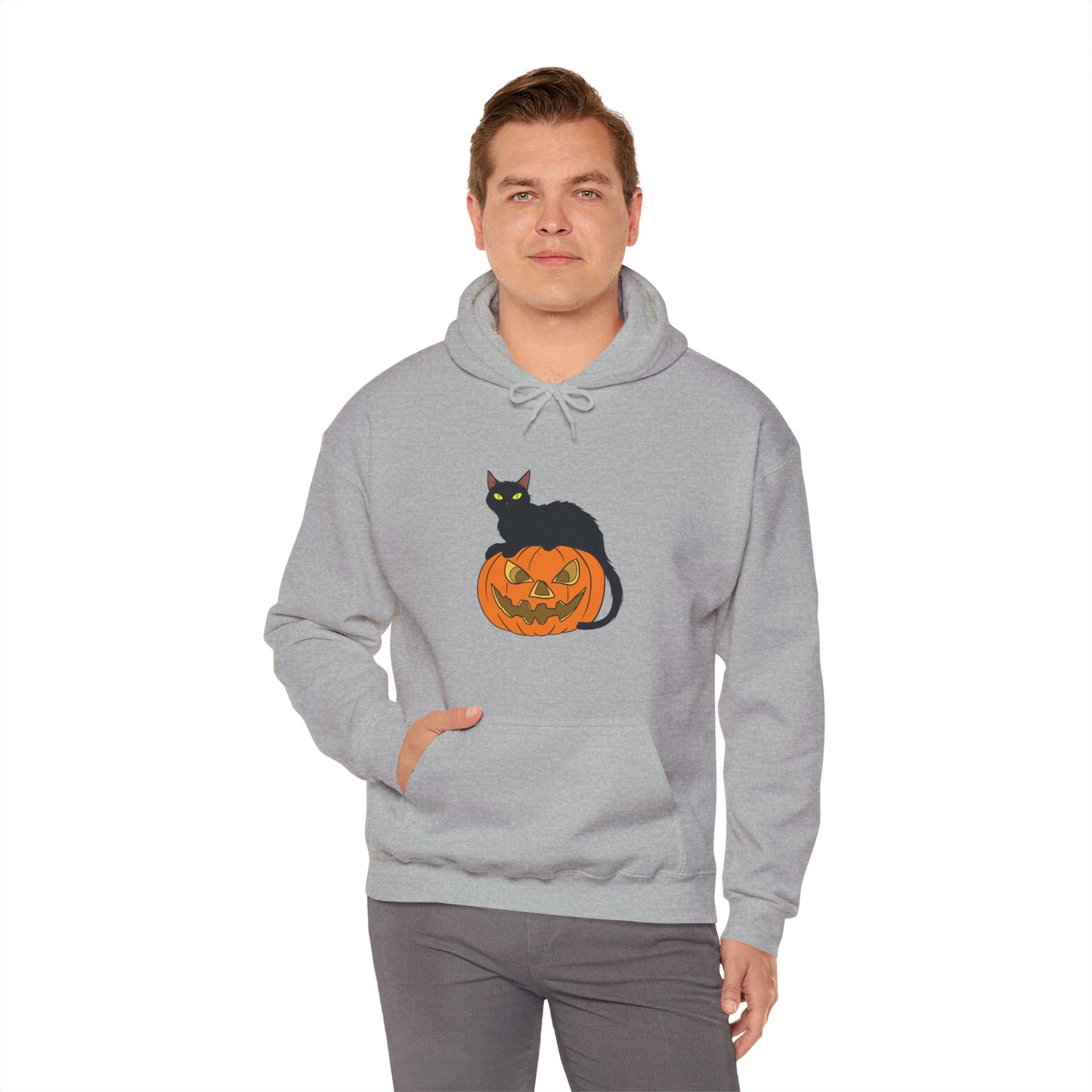 Spooky Pumpkin Cat Hoodie