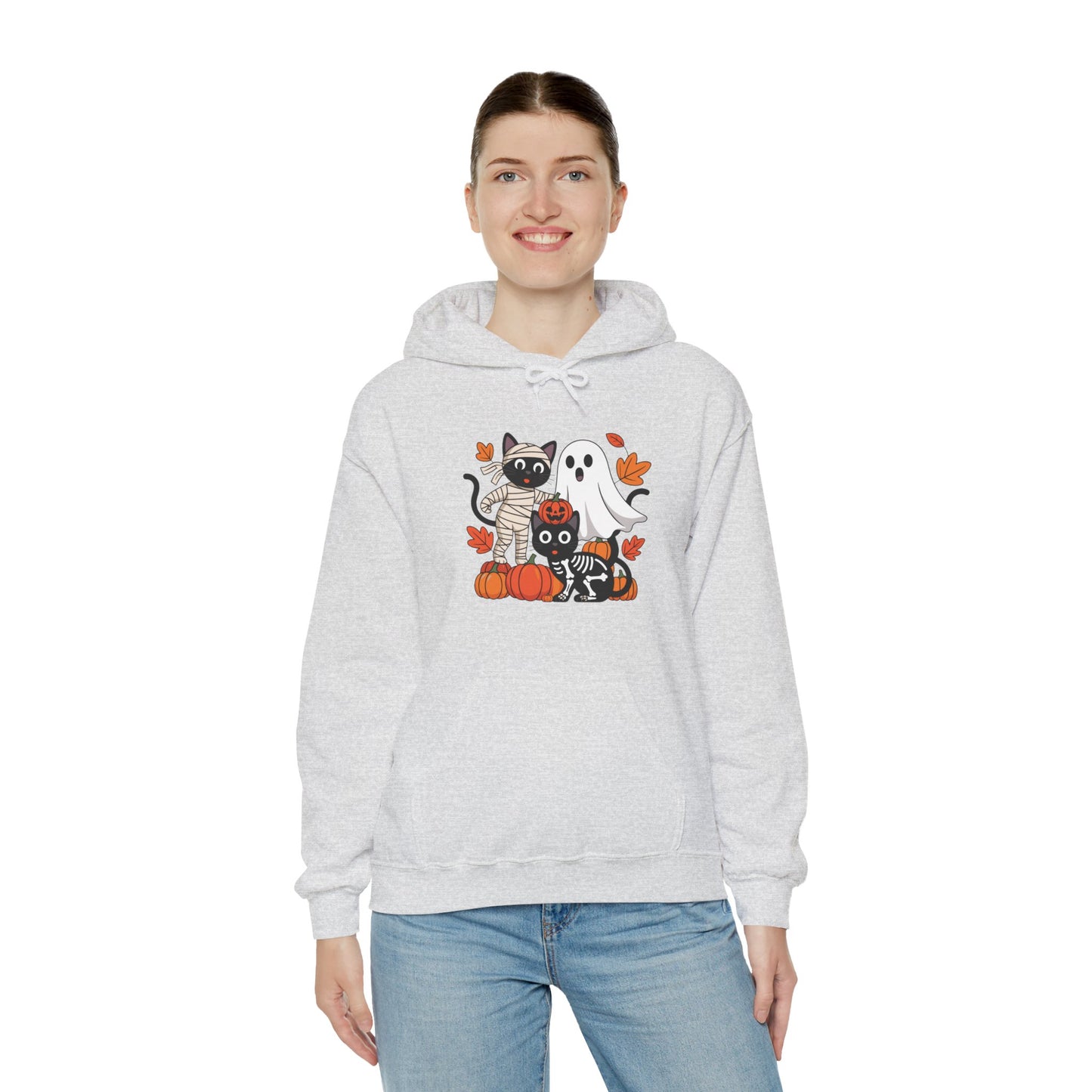 Cozy Pumpkin Cat Hoodie