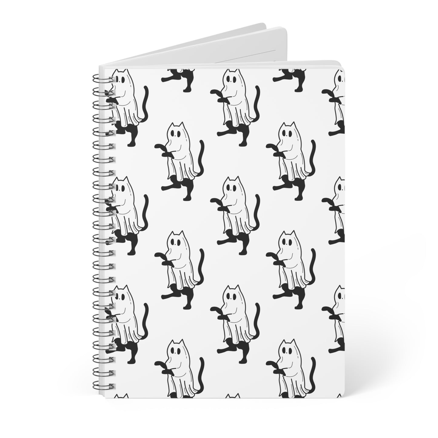Spooky Ghost Cat Notebook