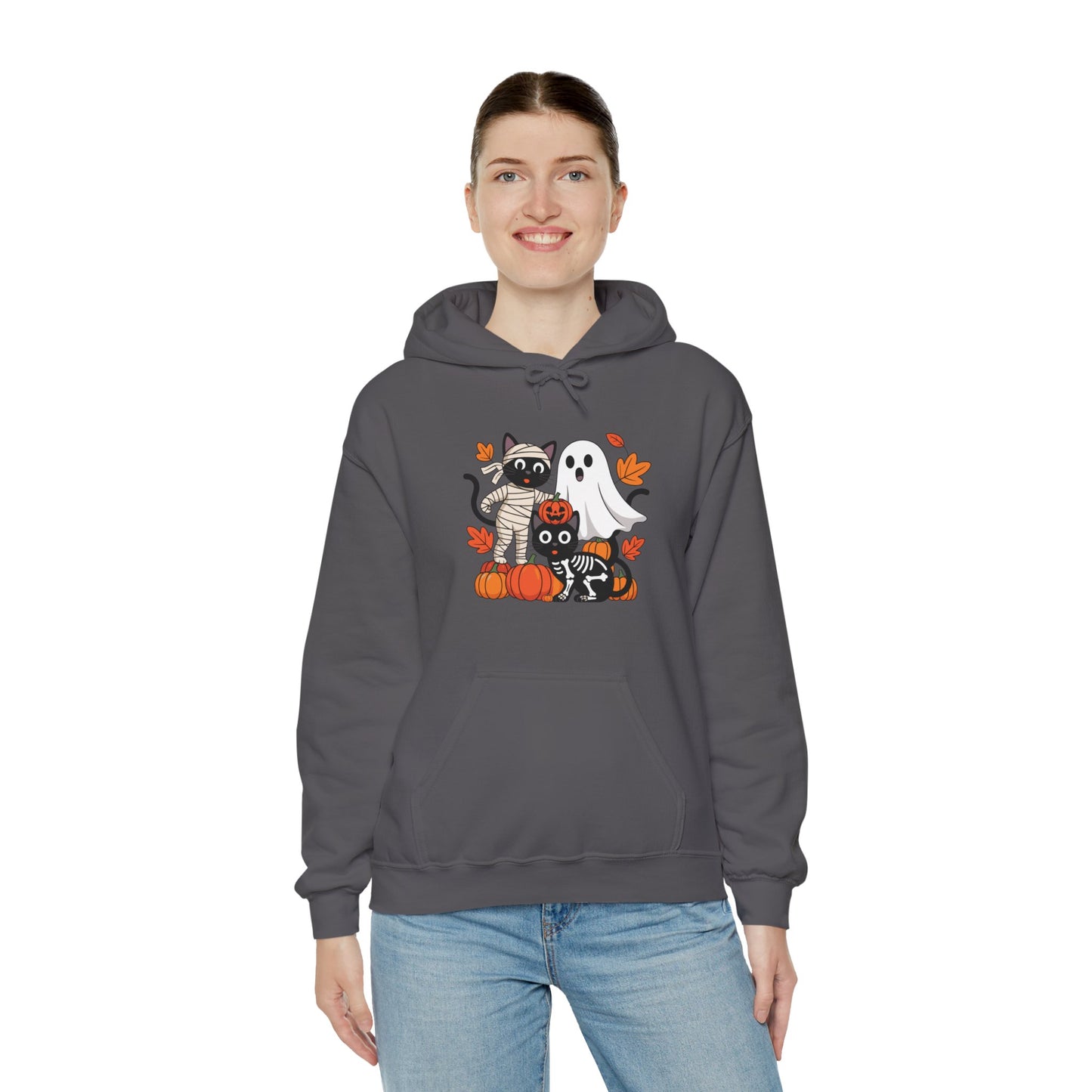 Cozy Pumpkin Cat Hoodie