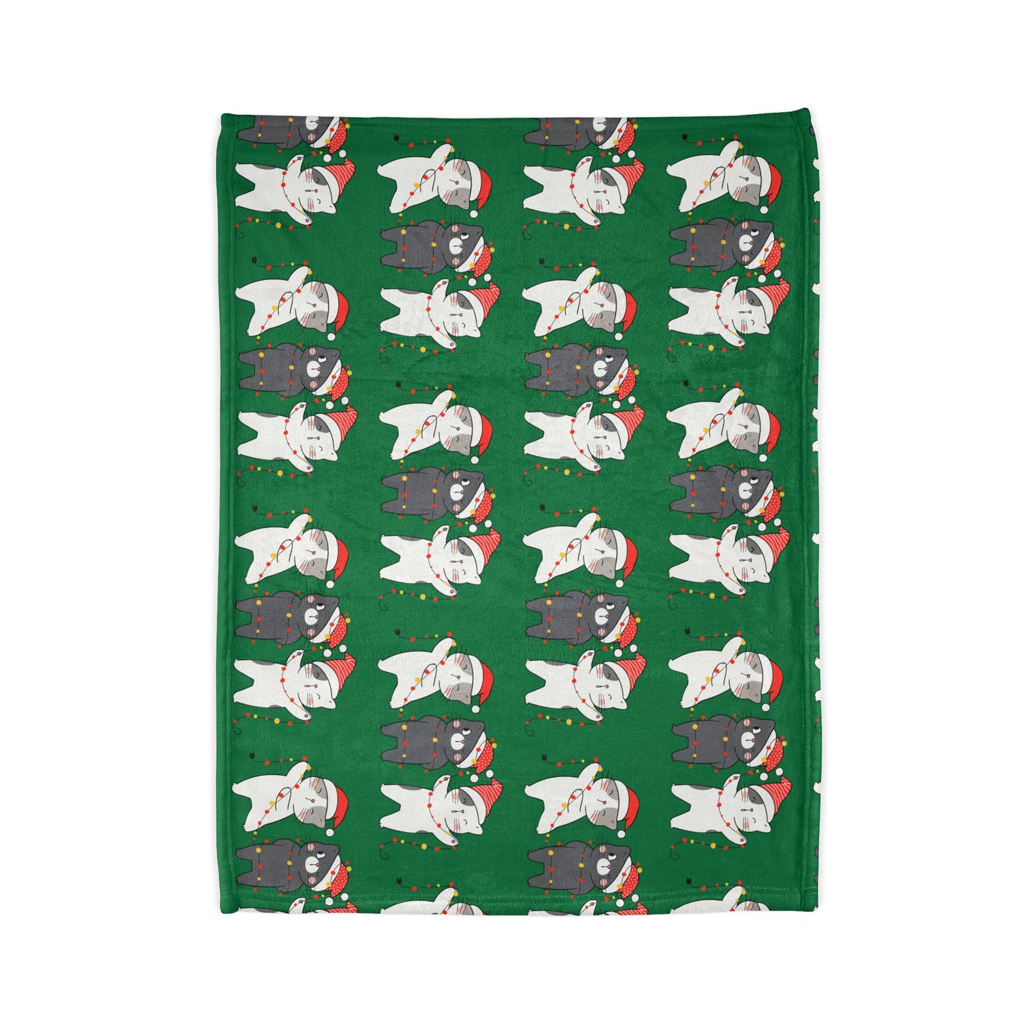 Festive Cat Christmas Blanket