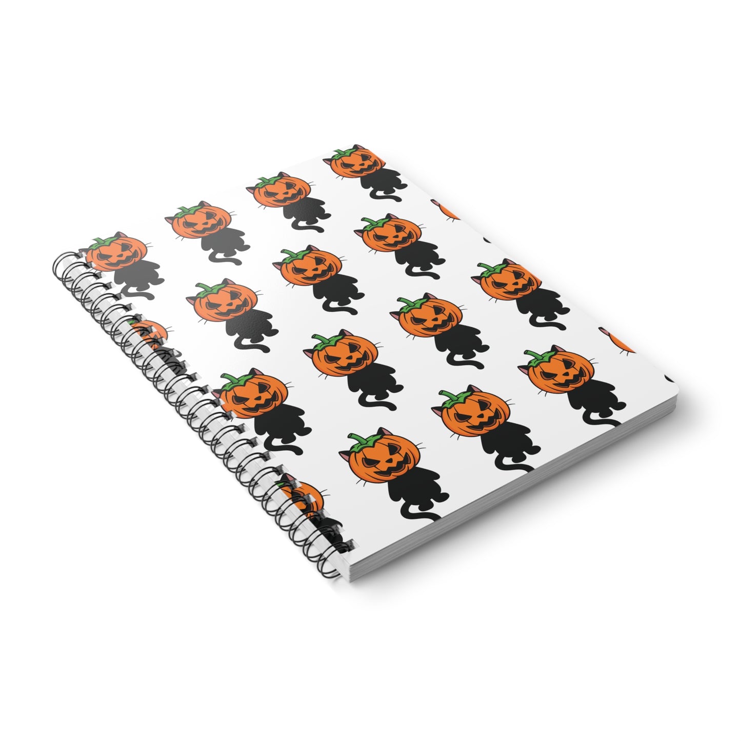 Halloween Cat & Pumpkin Notebook