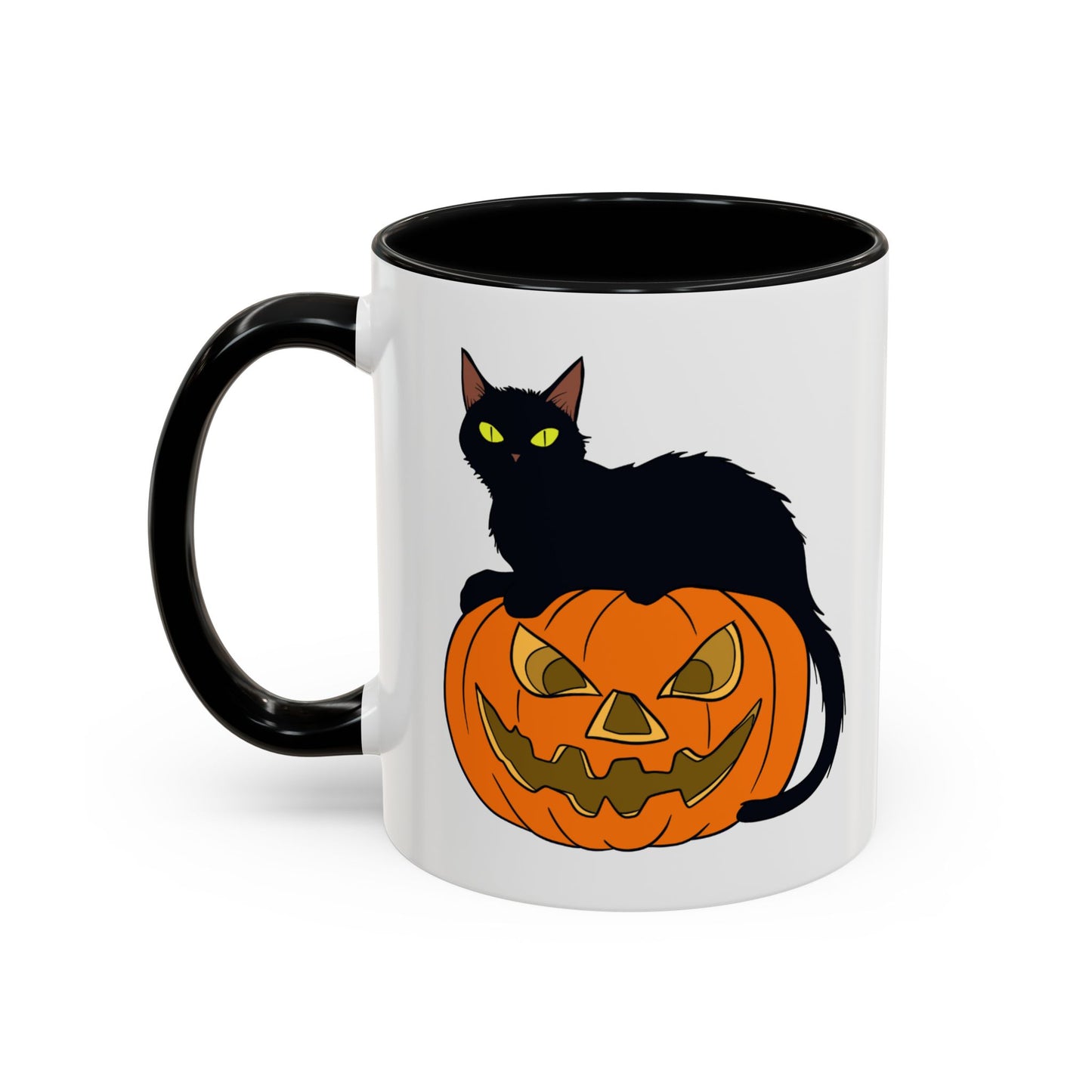 Black Cat Pumpkin Mug
