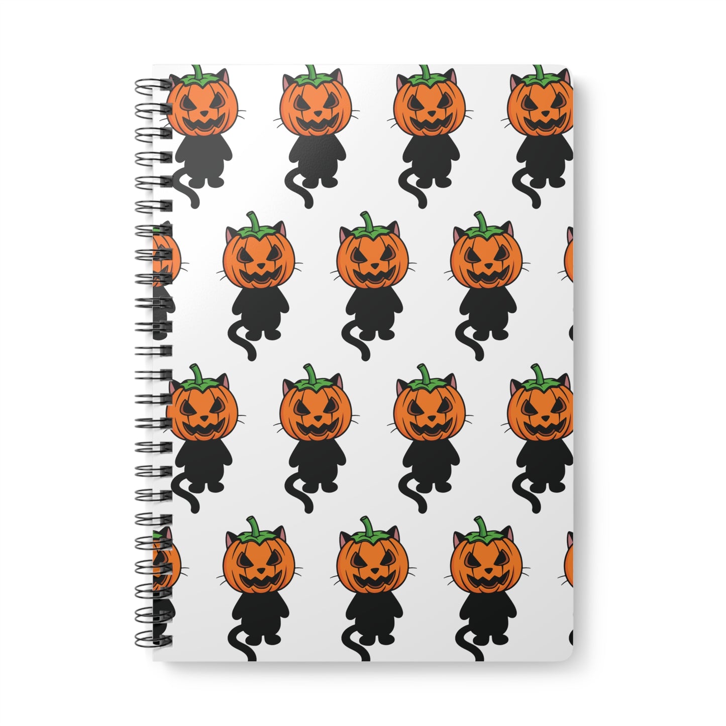 Halloween Cat & Pumpkin Notebook