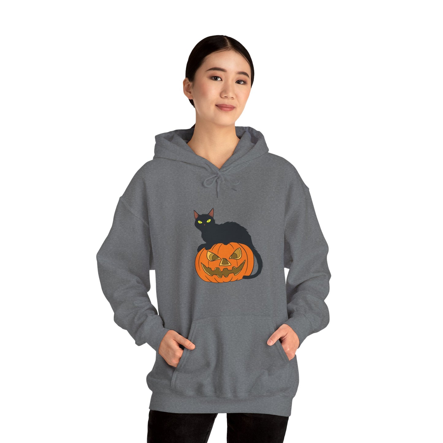 Spooky Pumpkin Cat Hoodie