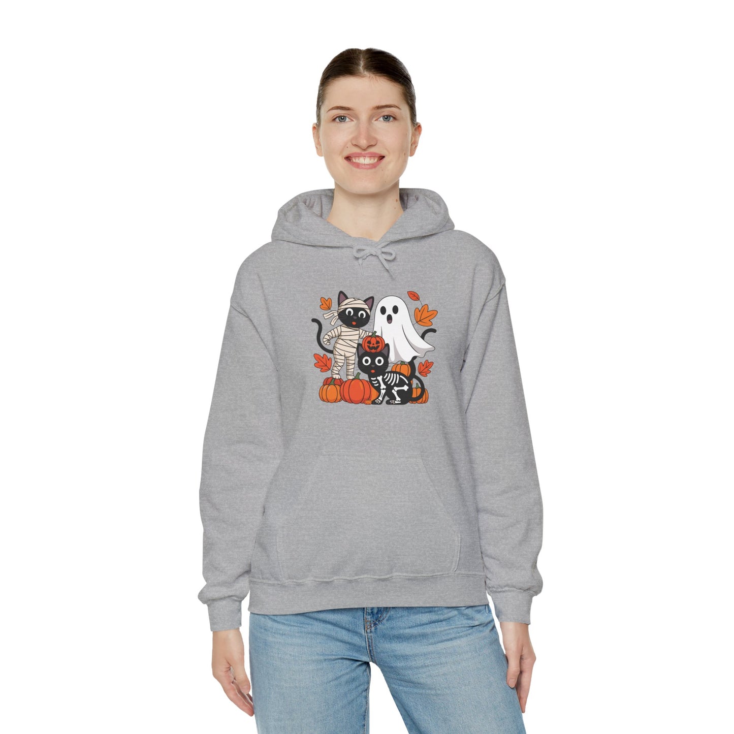 Cozy Pumpkin Cat Hoodie