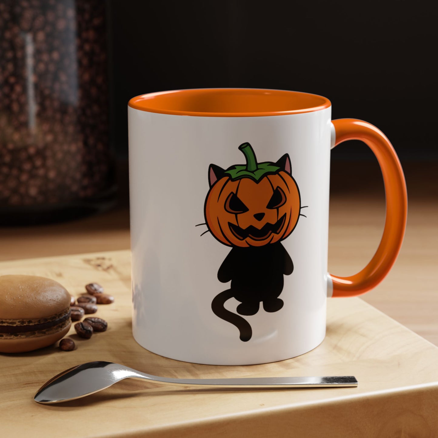 Halloween Pumpkin Cat Mug