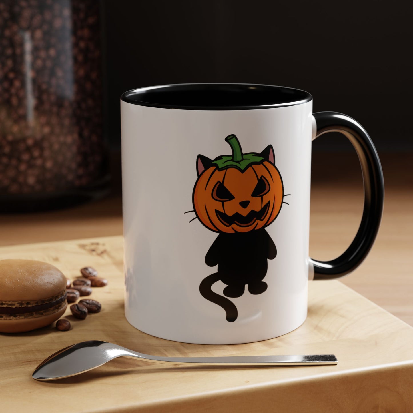 Halloween Pumpkin Cat Mug