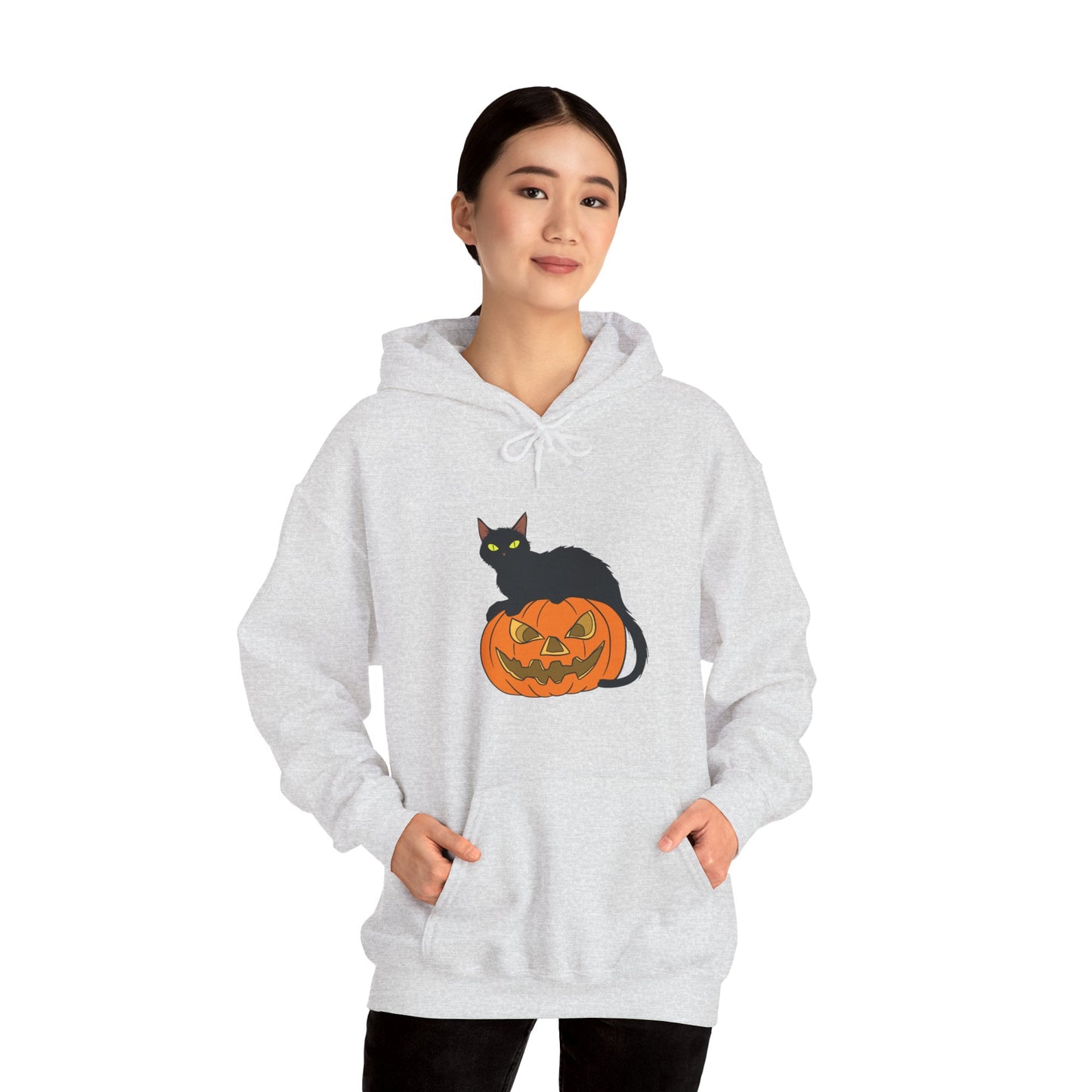 Spooky Pumpkin Cat Hoodie