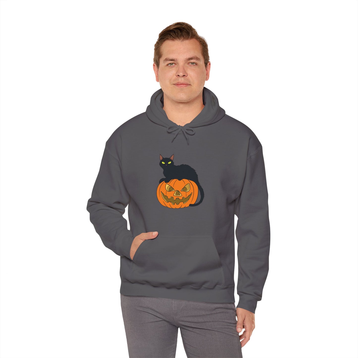 Spooky Pumpkin Cat Hoodie