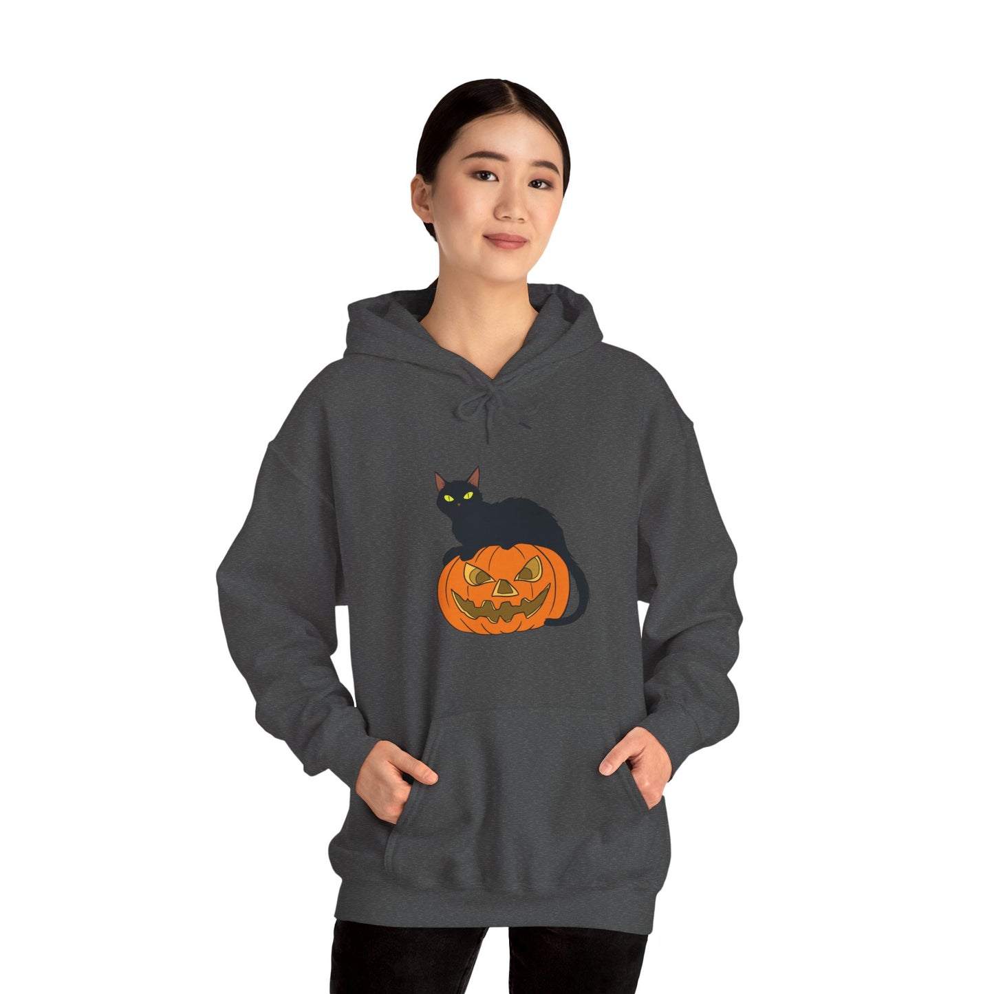 Spooky Pumpkin Cat Hoodie