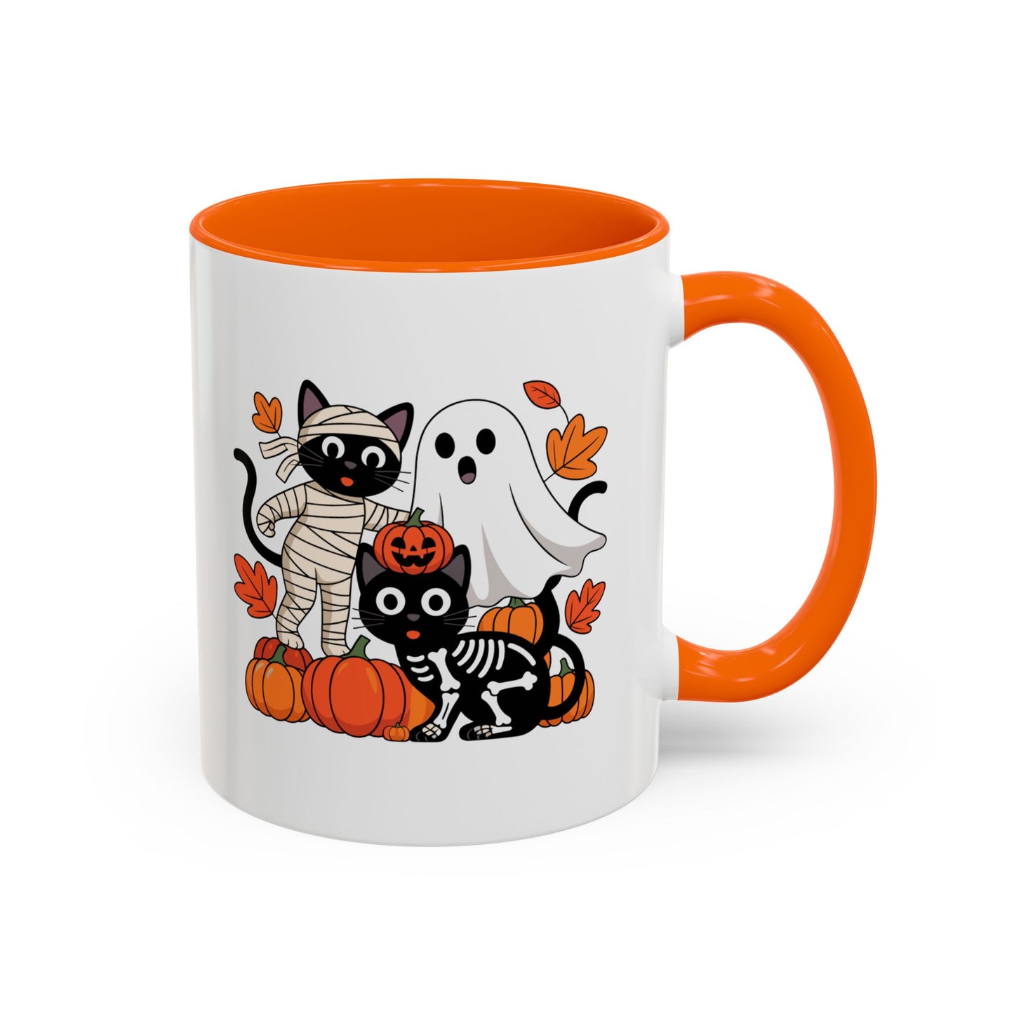 Spooky Cat & Ghost Mug