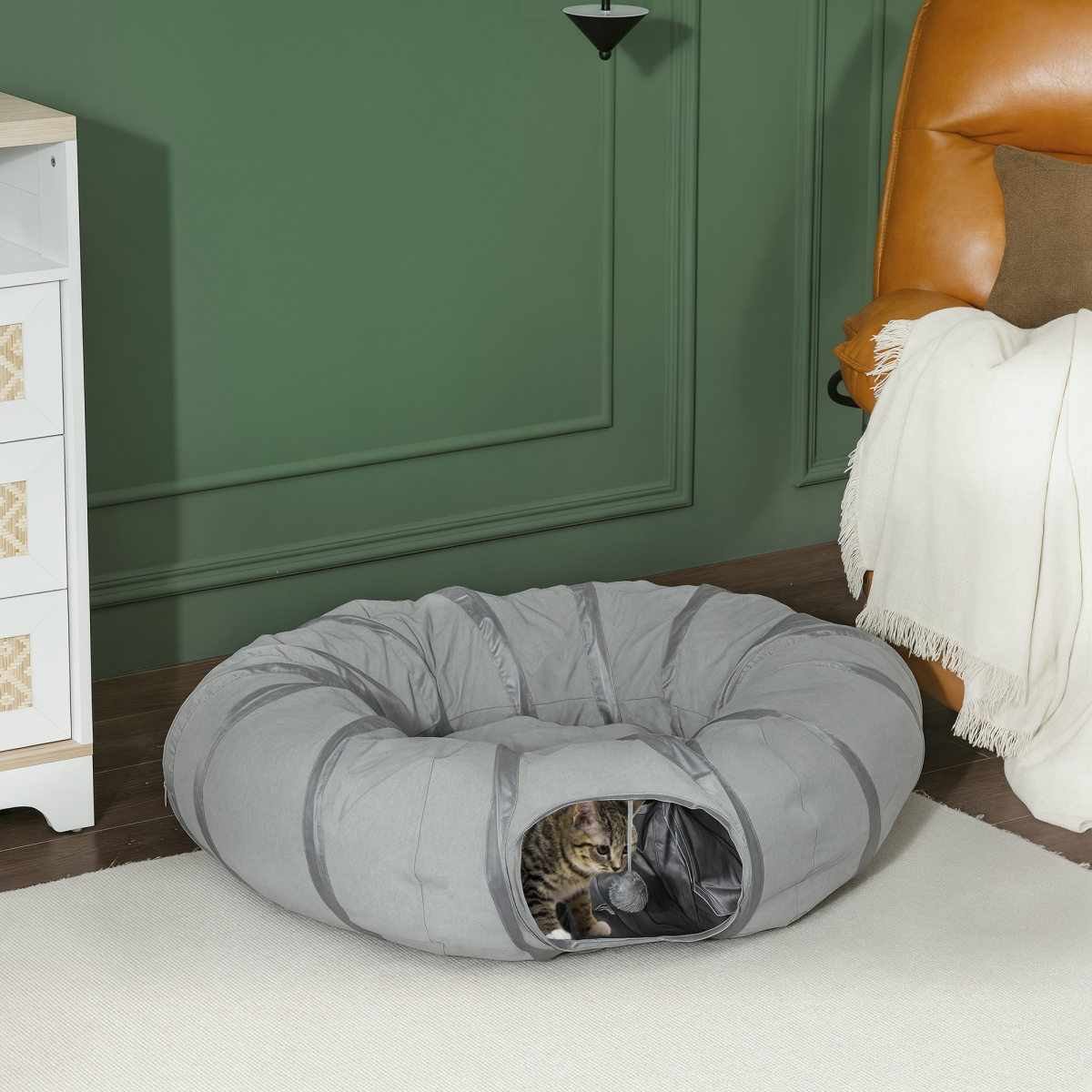 2-in-1 Cat Tunnel Bed