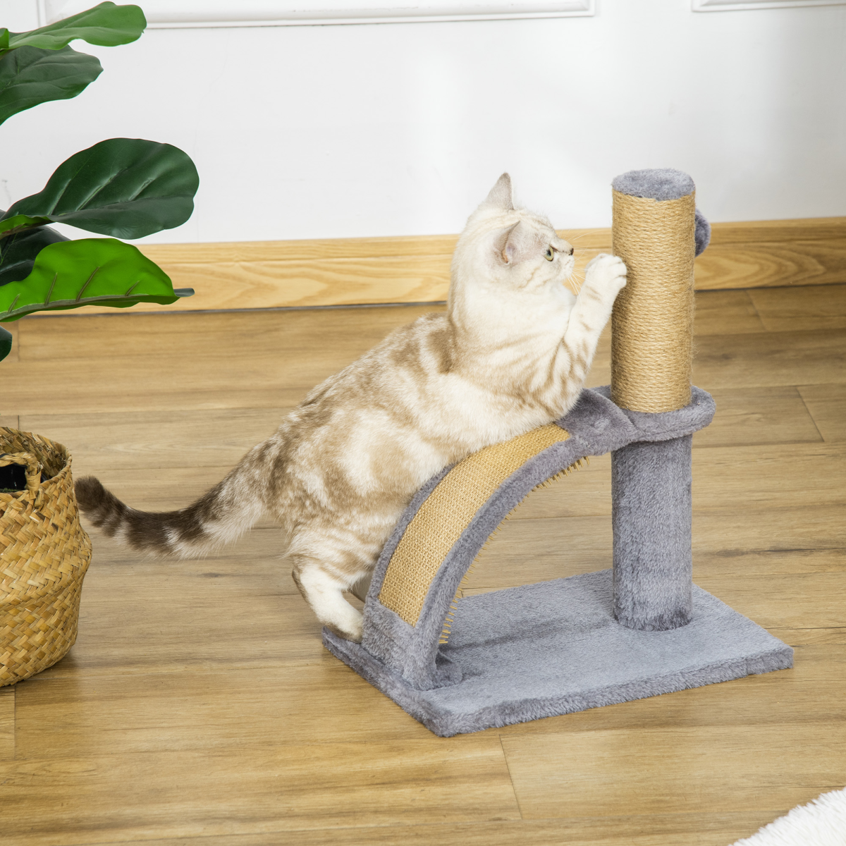 The Claw & Order – Cat Tree with Scratcher, Massage Board & Toy Ball