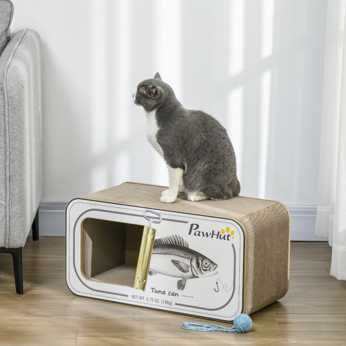 Cat Scratcher Tuna Tin Bed
