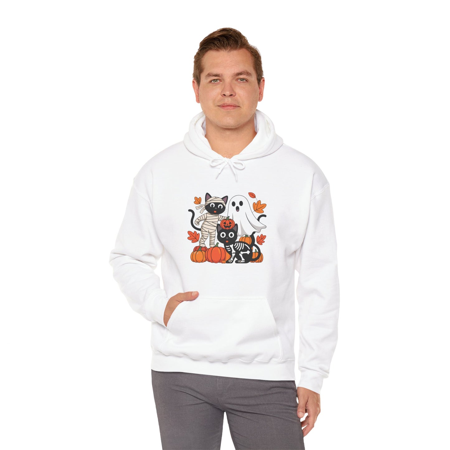 Cozy Pumpkin Cat Hoodie