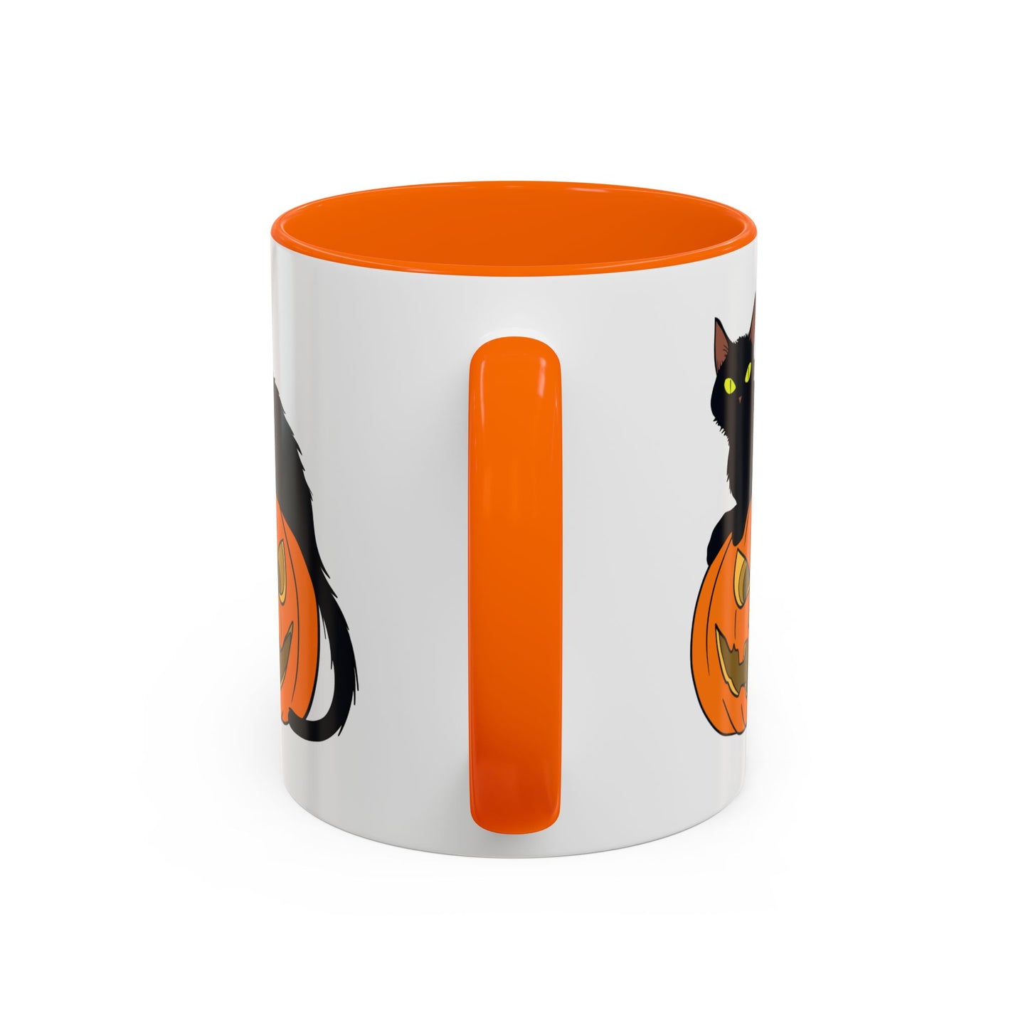 Black Cat Pumpkin Mug