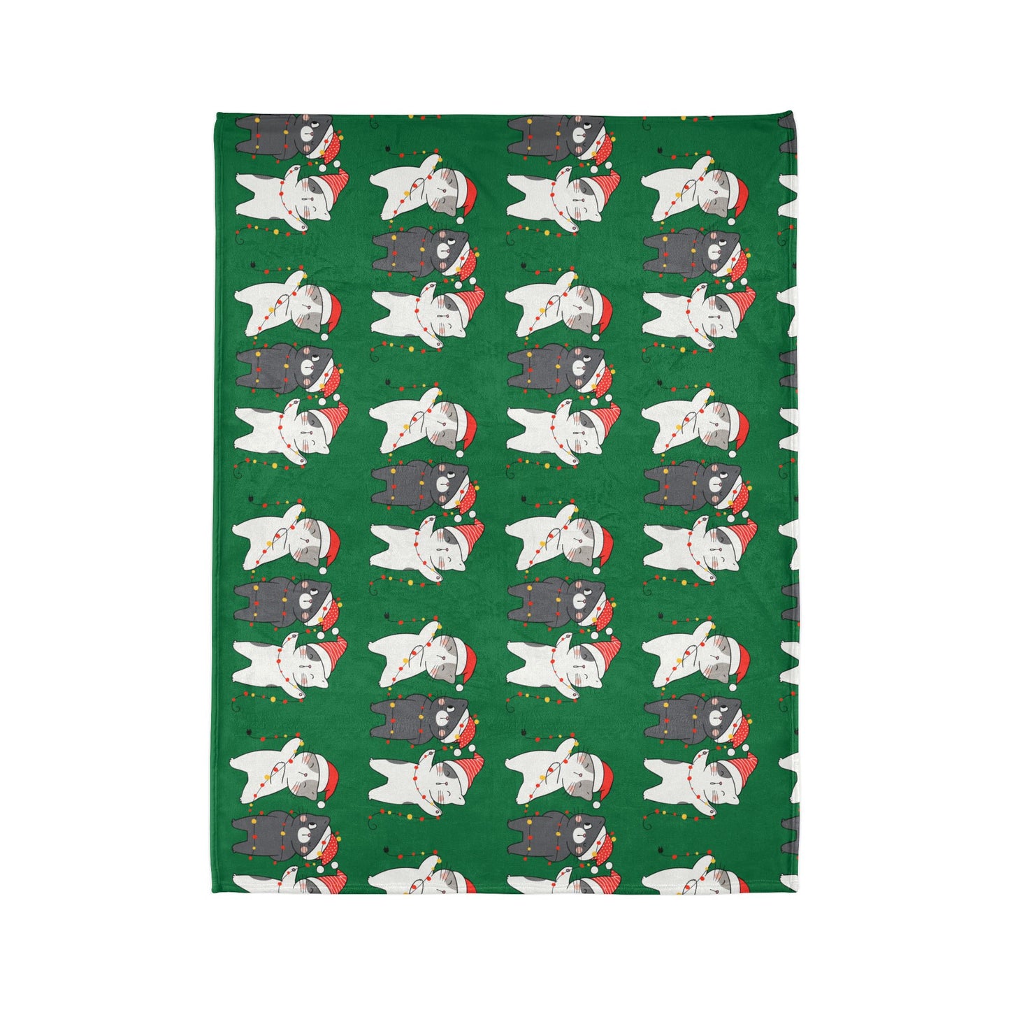 Festive Cat Christmas Blanket