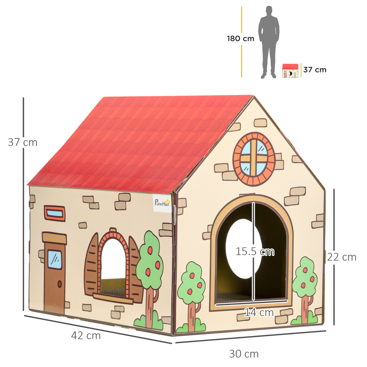 The Scratch Cottage Cat Playhouse