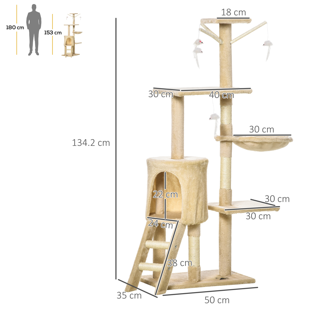 Cat Tree Kitty Activity Centre