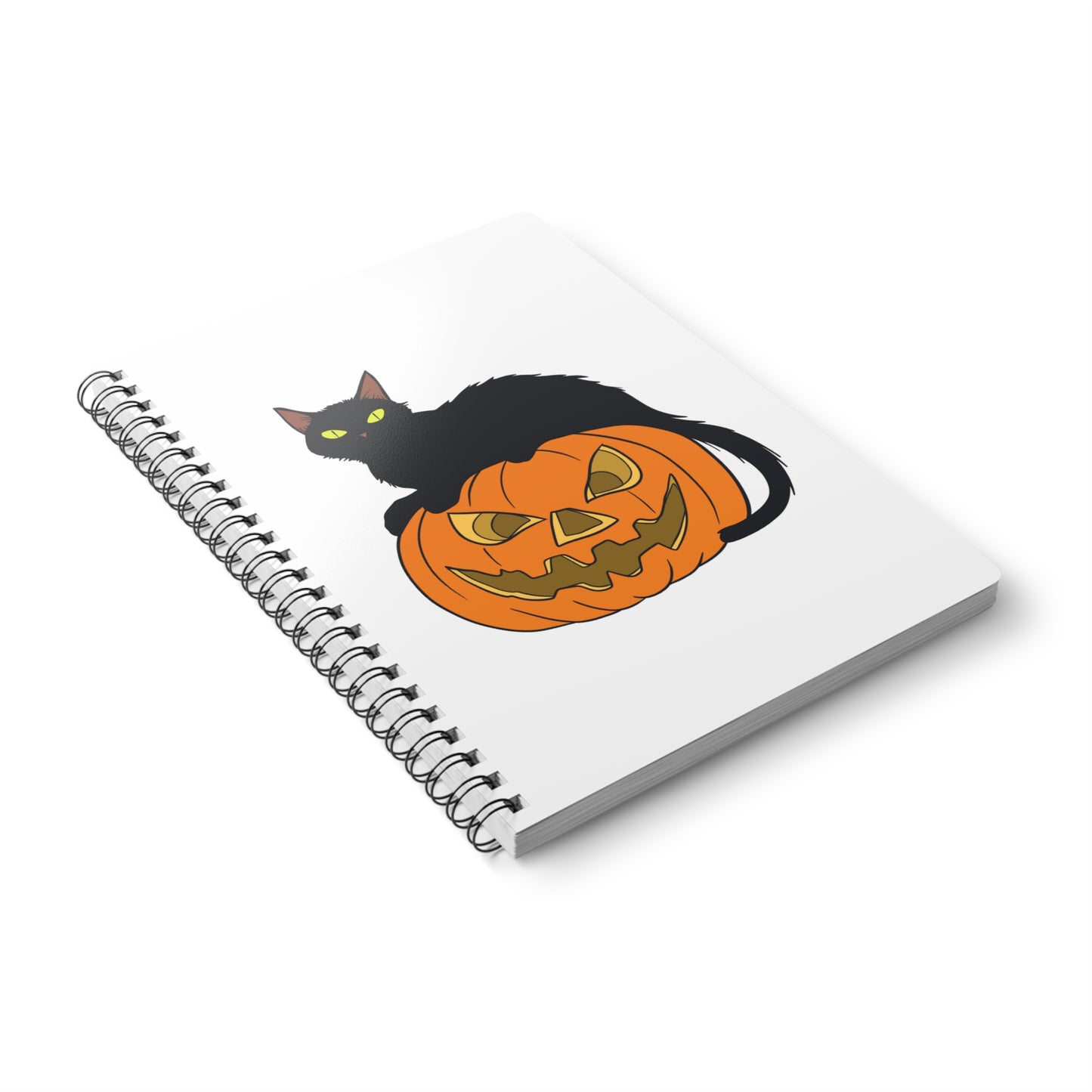 Halloween Cat Pumpkin Notebook