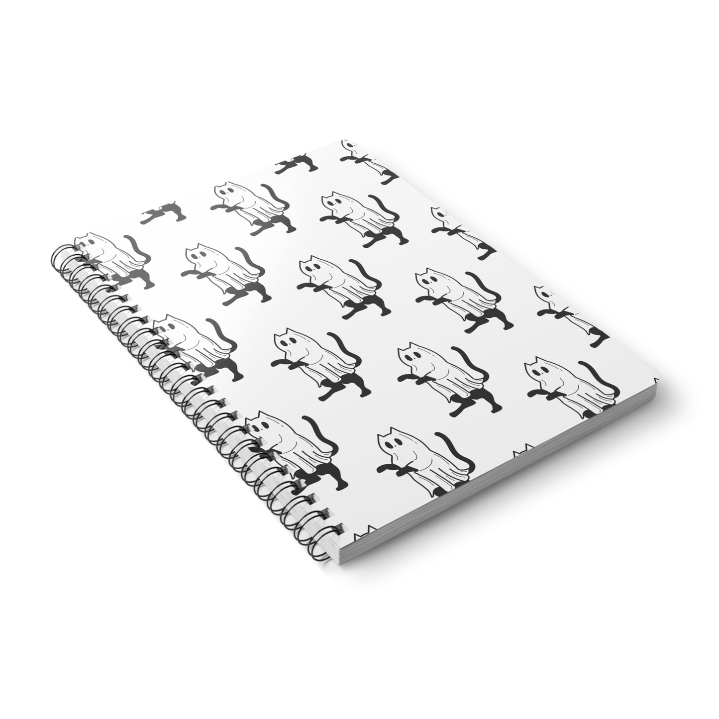 Spooky Ghost Cat Notebook