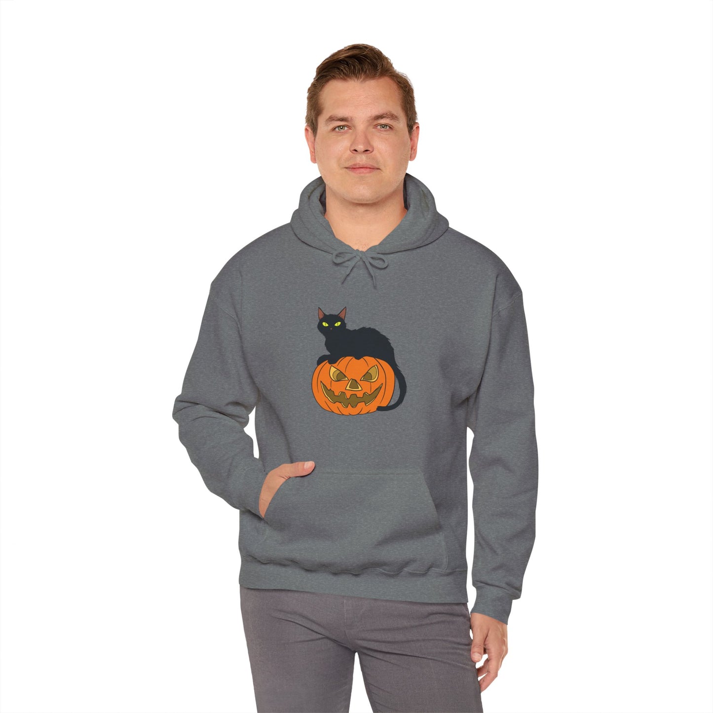 Spooky Pumpkin Cat Hoodie