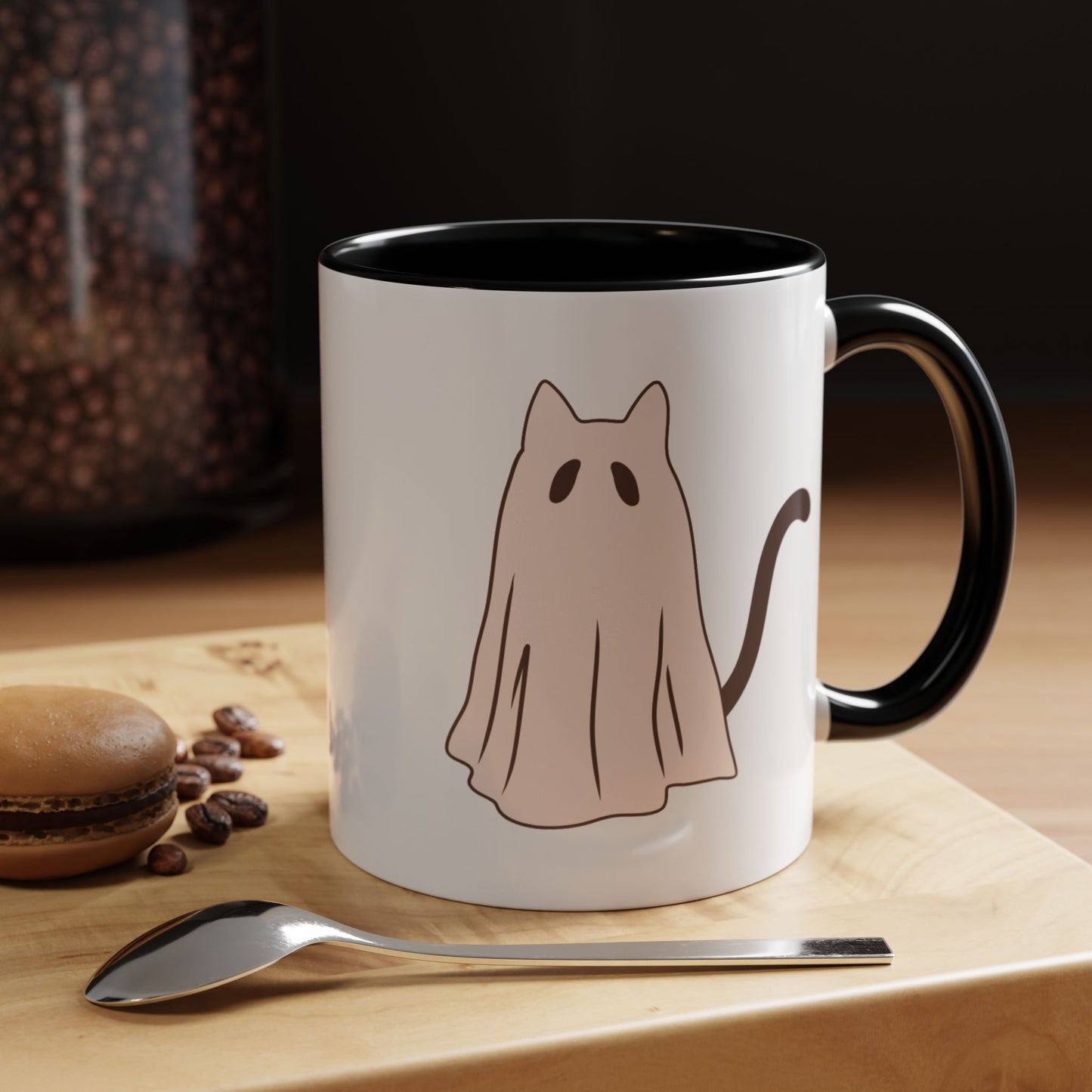 Haunted Cat Ghost Mug