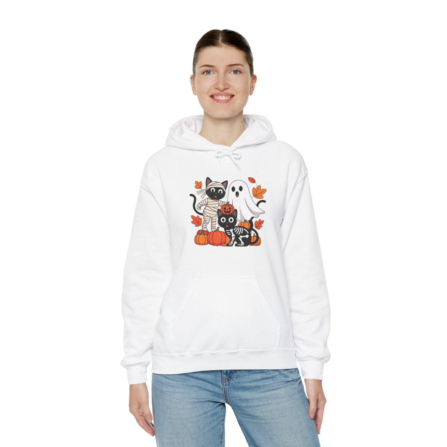 Cozy Pumpkin Cat Hoodie