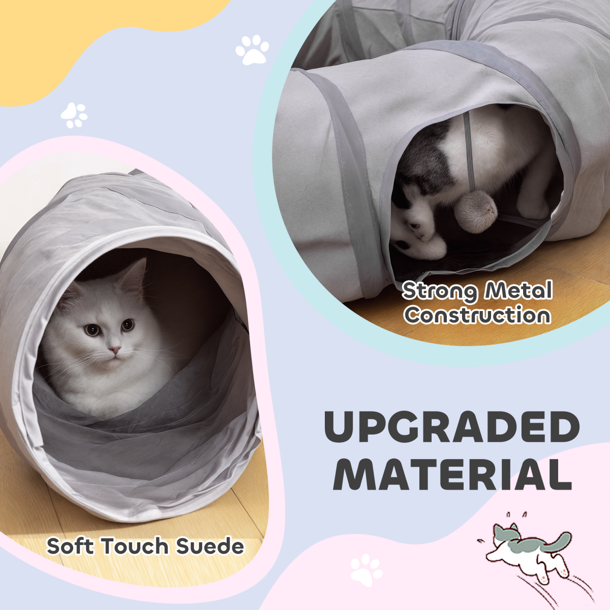 2-in-1 Cat Tunnel Bed
