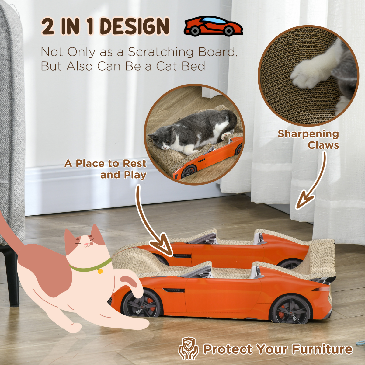 Cat Scratcher Race Car
