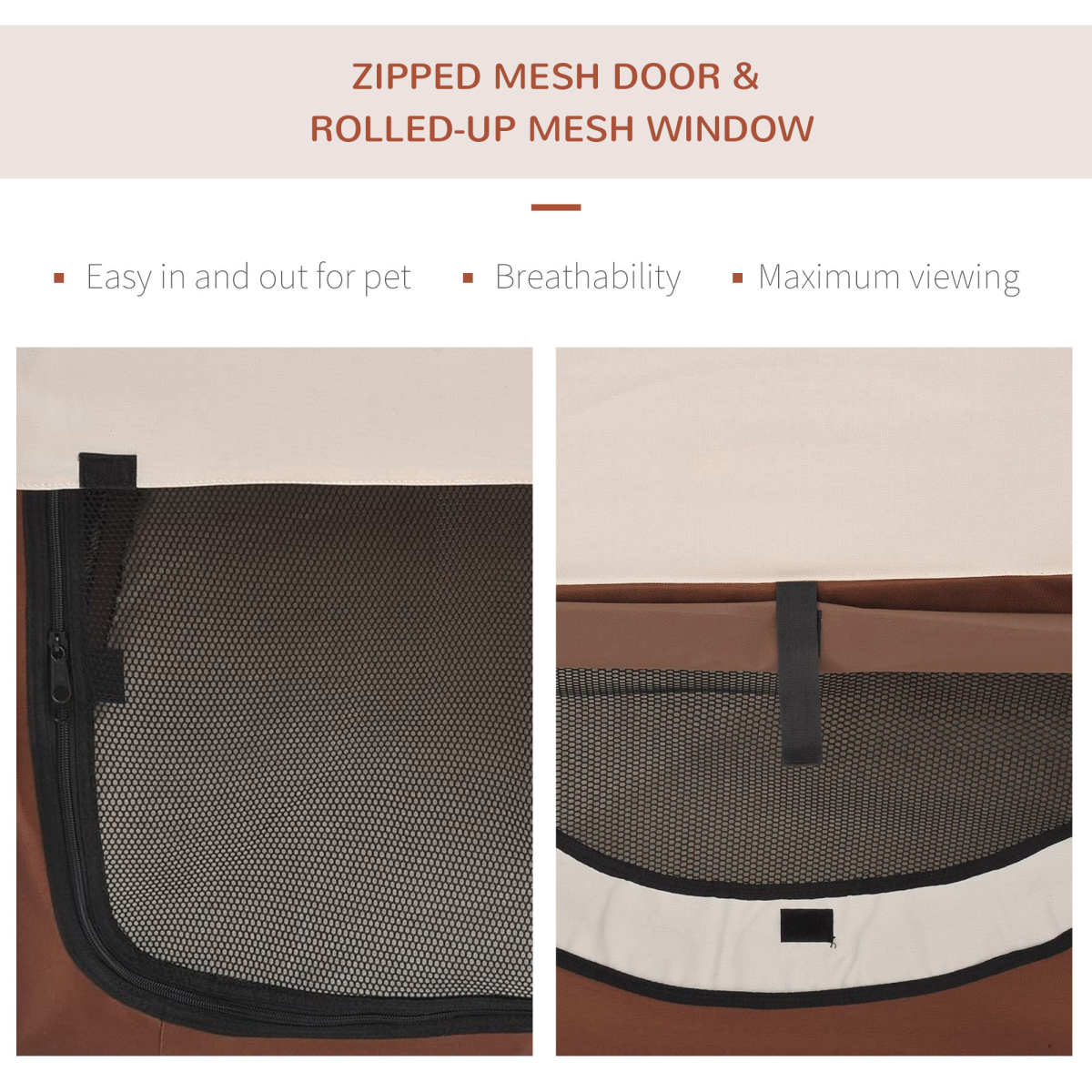 Cosy Cat Carrier - Foldable Fabric Travel Crate