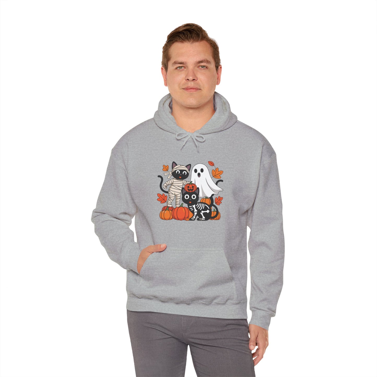 Cozy Pumpkin Cat Hoodie