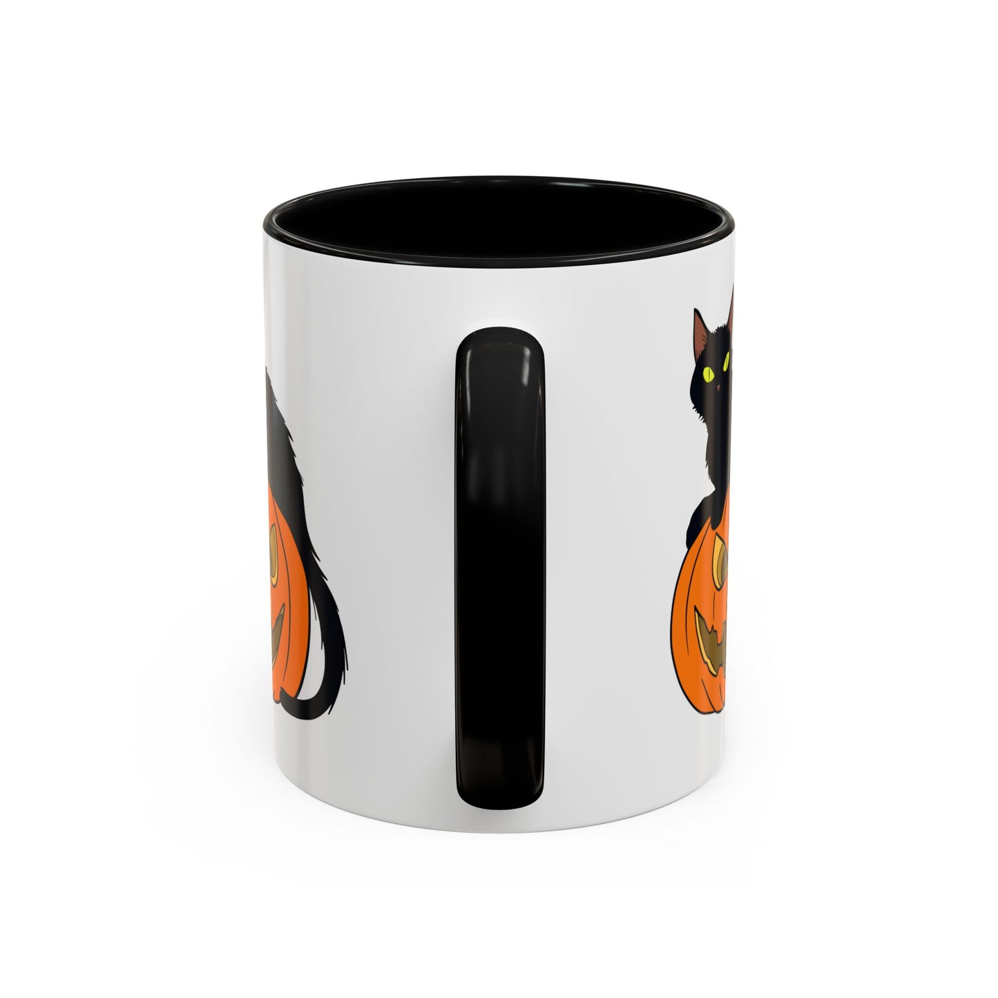 Black Cat Pumpkin Mug