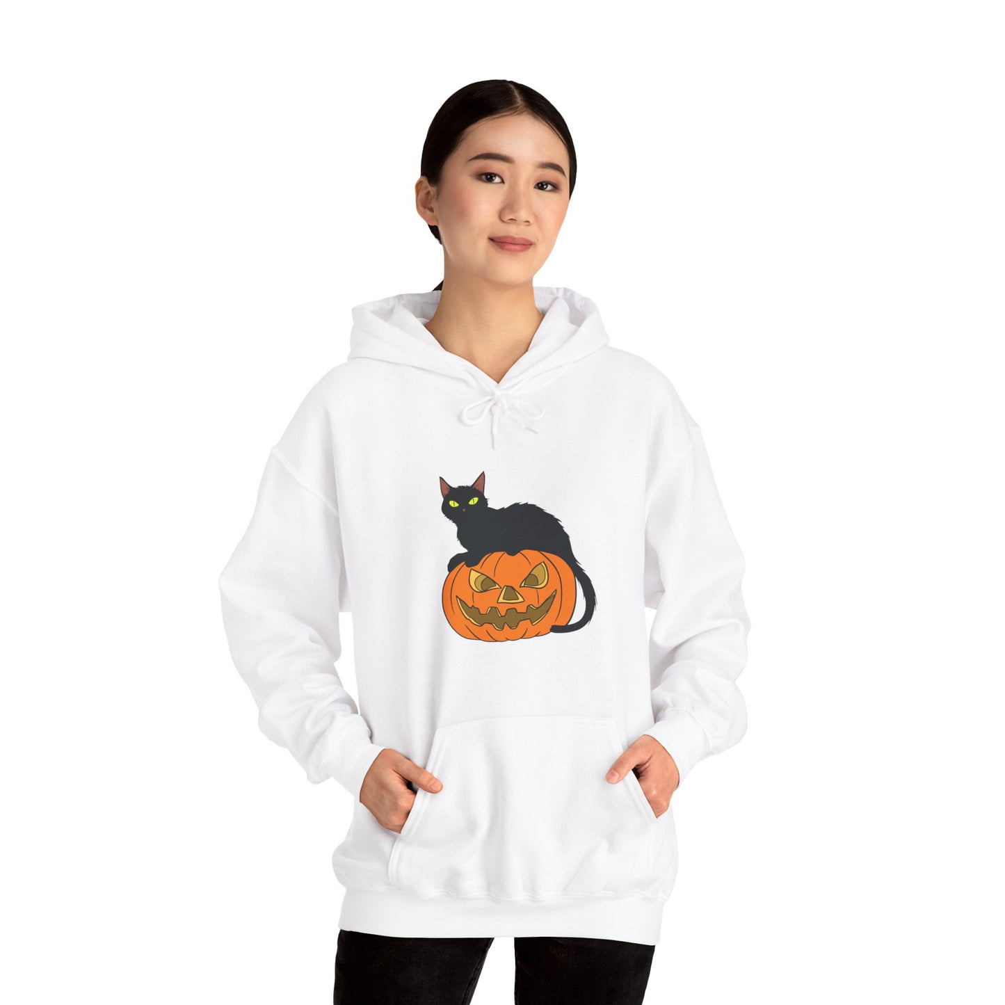 Spooky Pumpkin Cat Hoodie