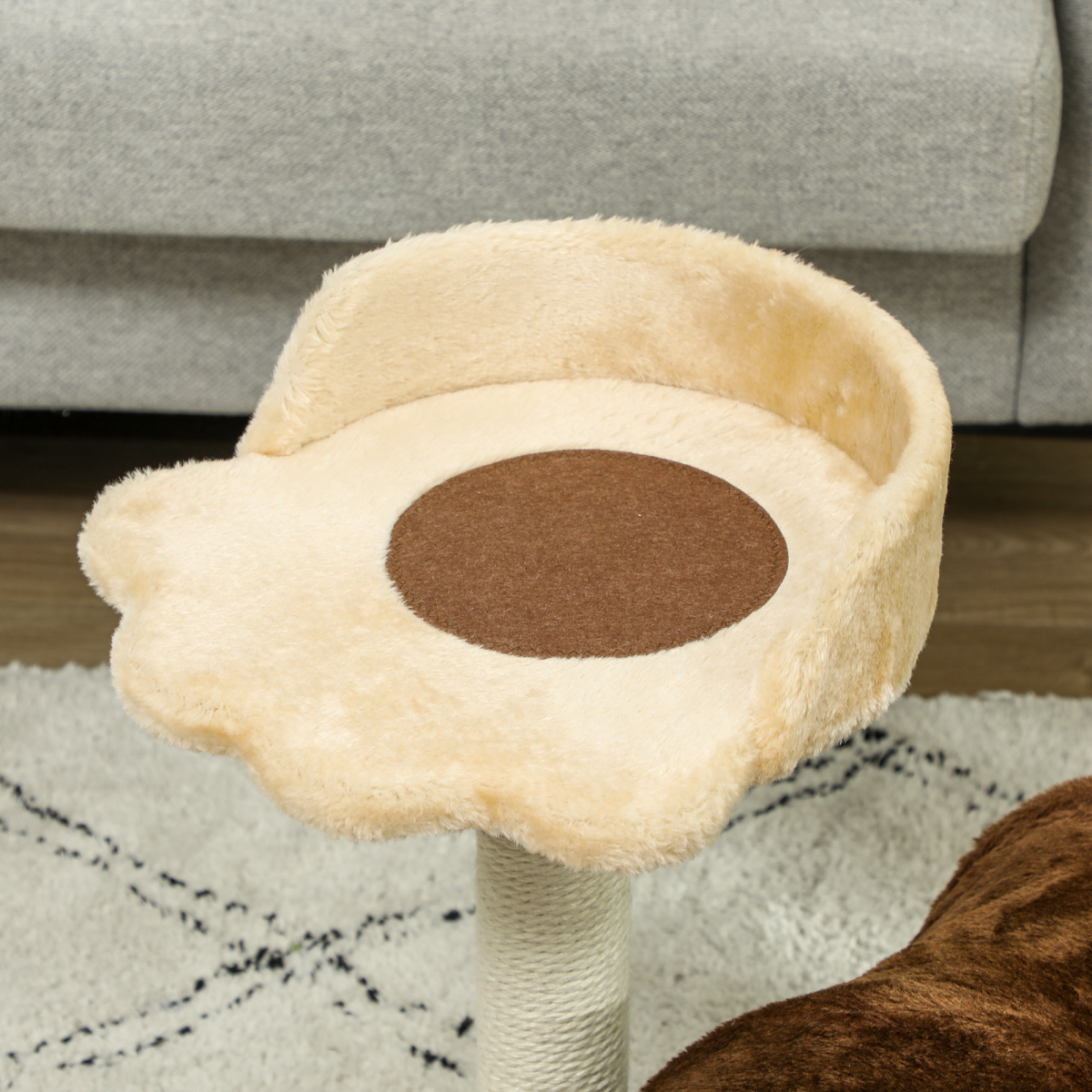 Cat Tree with Tunnel, Scratching Post & Bed