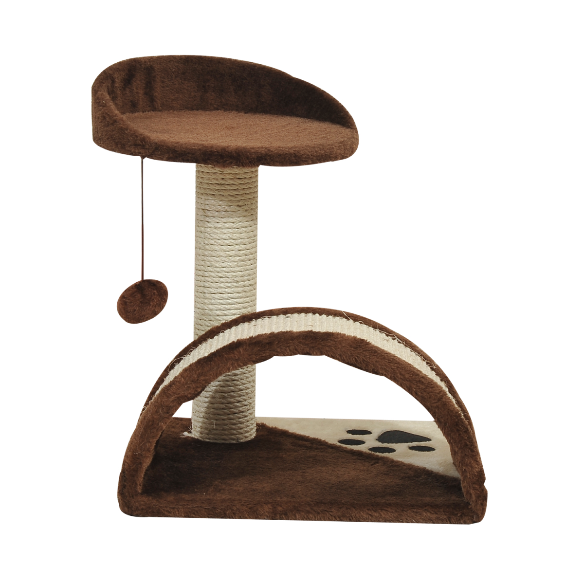 Cosy Cat Tree with Scratching Post, Sisal Ramp & Play Toy