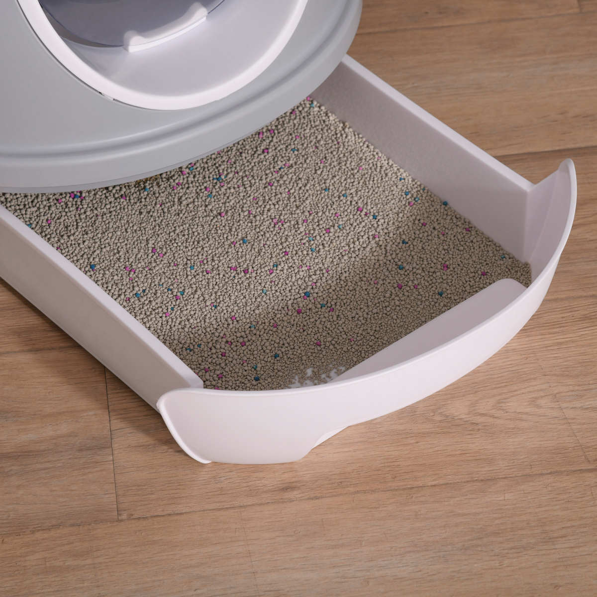 Grey Capsule Cat Litter Box