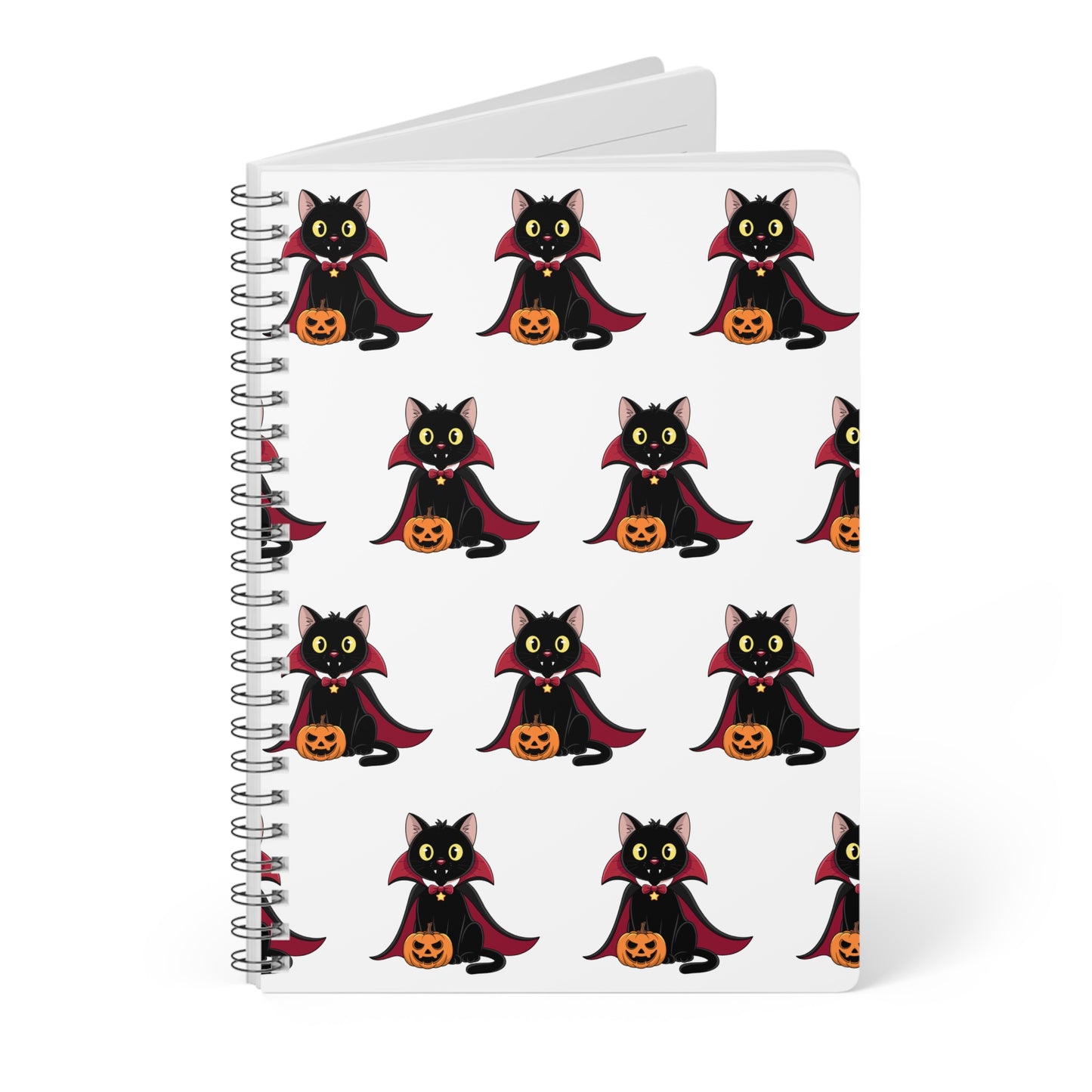 Spooky Vampire Cat Notebook
